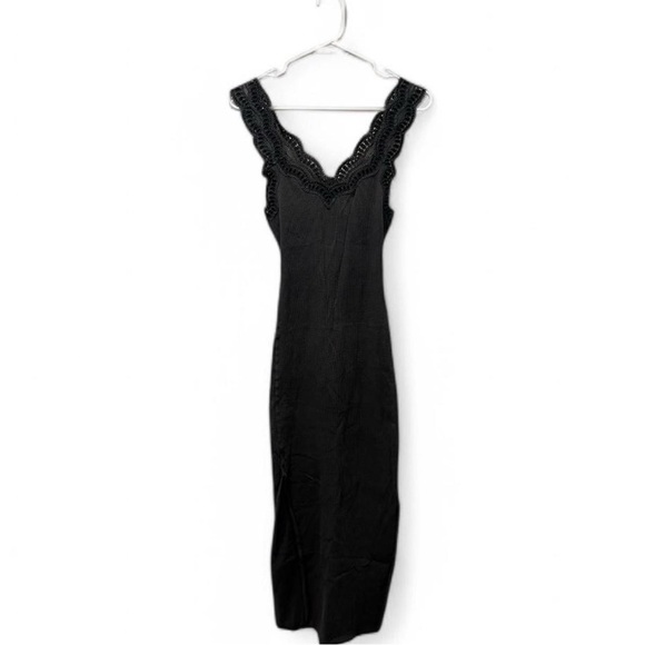 Free People Black Lace Detail Top - Picture 1 of 4